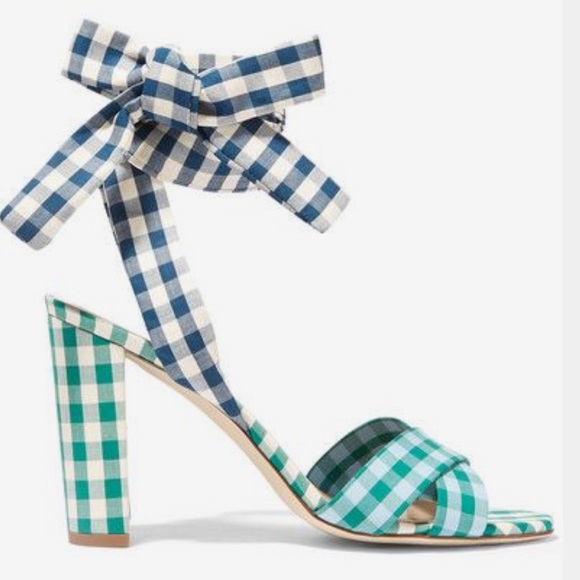 J. Crew Shoes - J. Crew Charlotte Poplin Gingham Plaid Block Heels